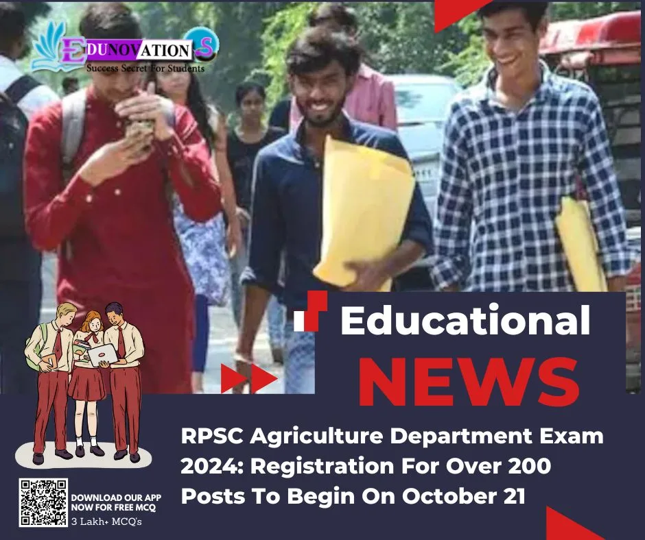 RPSC Agriculture Department Exam 2024: Registration For Over 200 Posts To Begin On October 21