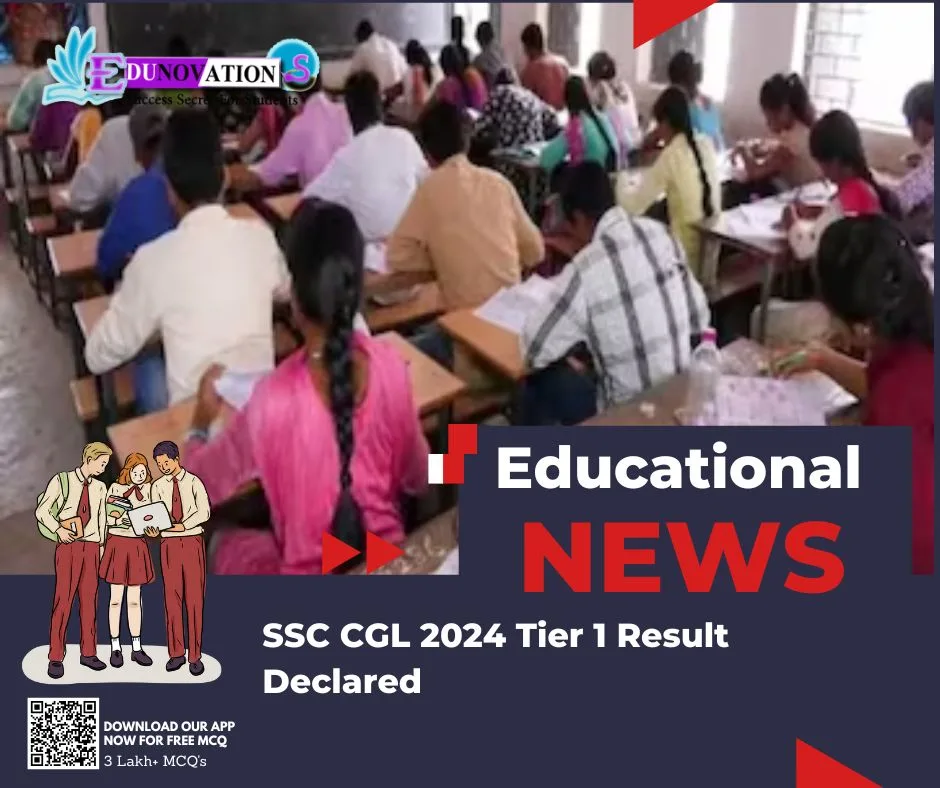 SSC CGL 2024 Tier 1 Result Declared Edunovations