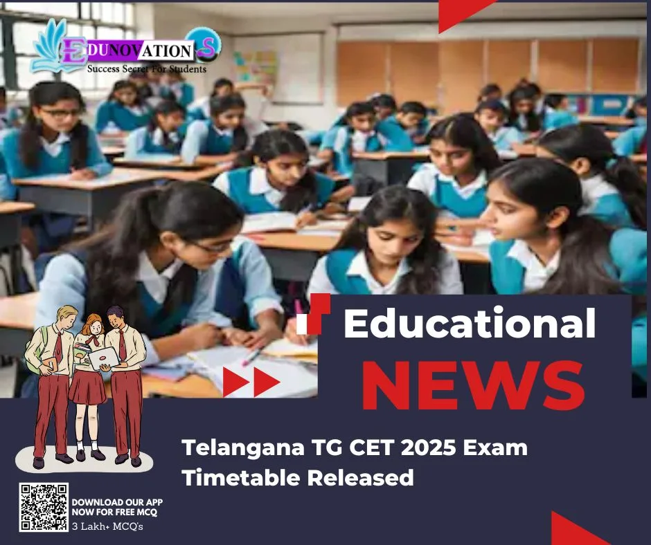 Telangana TG CET 2025 Exam Timetable Released