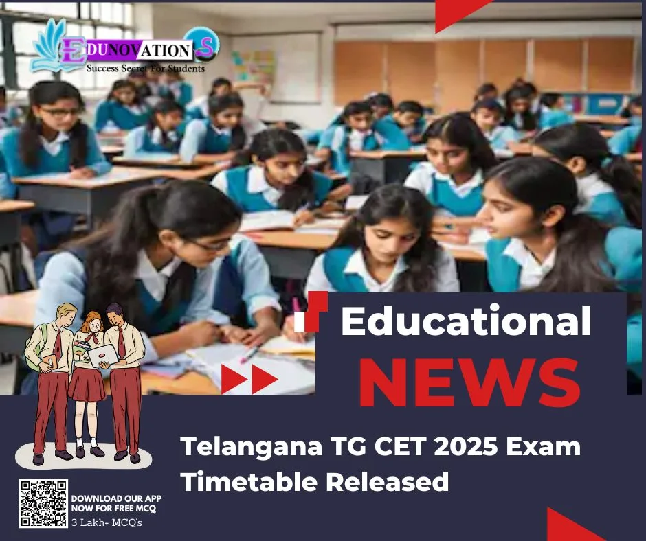 Telangana TG CET 2025 Exam Timetable Released