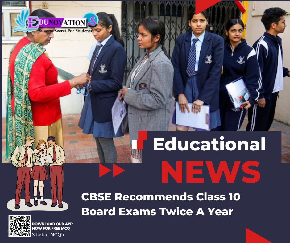 CBSE Recommends Class 10 Board Exams Twice A Year