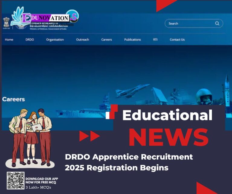 DRDO Apprentice Recruitment 2025 Registration Begins
