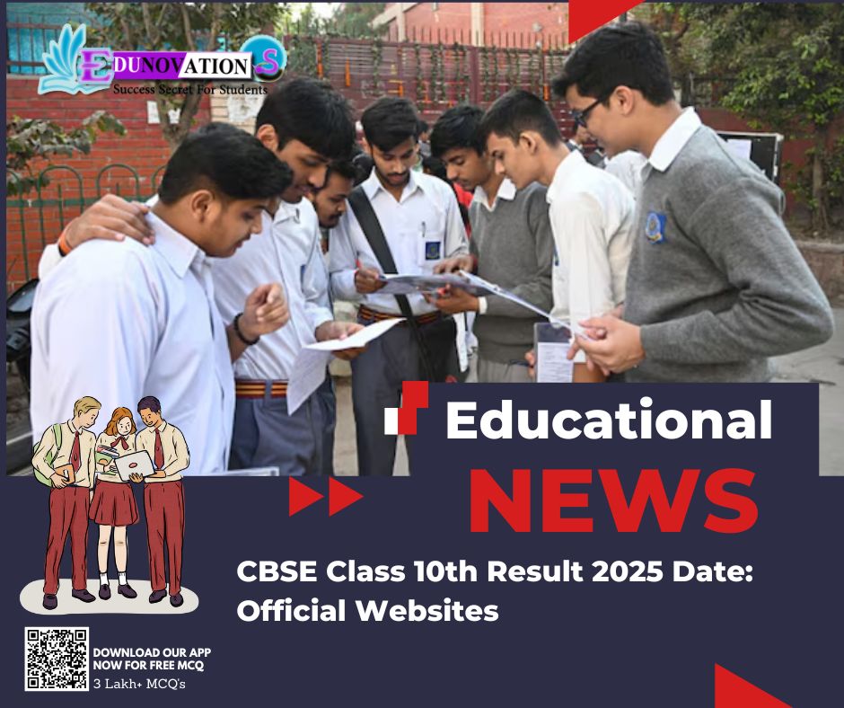 CBSE Class 10th Result 2025 Date: Official Websites