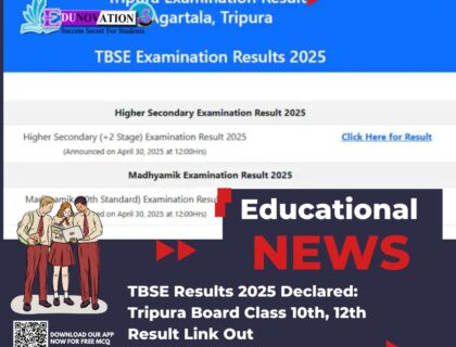 TBSE Results 2025 Declared: Tripura Board Class 10th, 12th Result Link Out