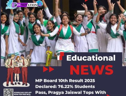 MP Board 10th Result 2025 Declared: 76.22% Students Pass, Pragya Jaiswal Tops With 100% Marks