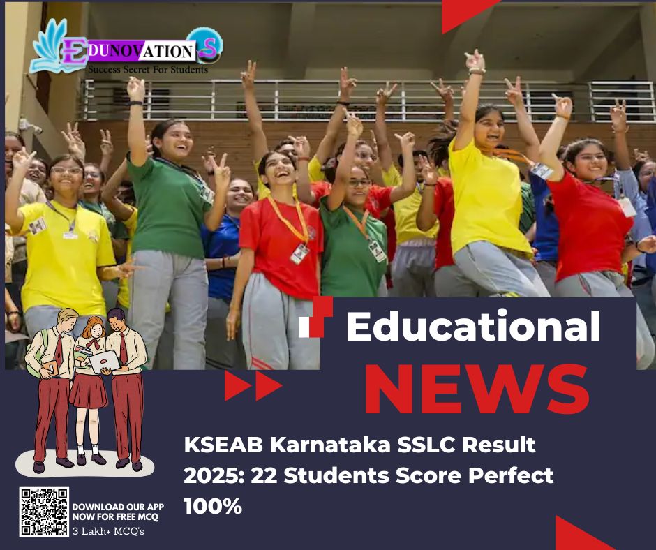 KSEAB Karnataka SSLC Result 2025: 22 Students Score Perfect 100%