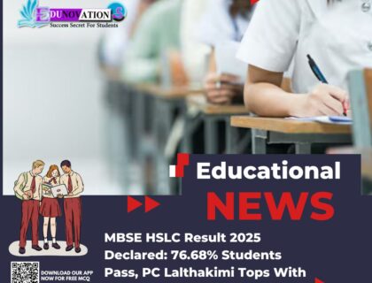 MBSE HSLC Result 2025 Declared: 76.68% Students Pass, PC Lalthakimi Tops With 479 Marks